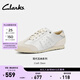 Clarks其樂(lè )Craft Deer女鞋新款柔軟復古跑鞋百搭休閑運動(dòng)德訓鞋小白鞋 銀色 261852224 37