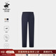 比華利保羅【甄選長(cháng)絨棉】春夏新款男士休閑長(cháng)褲簡(jiǎn)約經(jīng)典斜插袋褲子 49深藍 37
