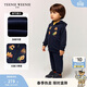 Teenie Weenie Kids小熊童裝25新秋冬男女寶加絨連帽衛衣開(kāi)衫外套 藏青色 100cm