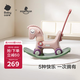 babycare兒童搖搖馬五合一小木馬嬰兒周歲節日禮物玩具維爾粉