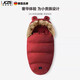 JCZS德國品牌嬰兒睡袋加厚加絨冬季寶寶防踢被外出保暖新生兒推車(chē)初生 紅色 毛領(lǐng)可拆卸 100X46CM