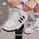 adidas ENTRAP美式校園風(fēng)運動(dòng)少年感復古籃球風(fēng)板鞋男女阿迪達斯   白色/黑色/礬土棕   36