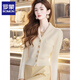羅蒙（ROMON）時(shí)尚毛衣女2026春秋季新款長(cháng)袖減齡氣質(zhì)針織衫女上衣外套 圖片色 均碼 建議80-140斤