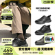 百麗（Belle）明星同款鞋子男商務(wù)輕便運動(dòng)鞋真皮休閑透氣健步鞋8GZ01BM4預售 黑色-絨里 41 (255mm)