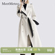 MeetMetro瑪依爾女神范收腰風(fēng)衣外套女2026春季新款氣質(zhì)中長(cháng)款大衣 杏色【現貨閃電發(fā)】 M