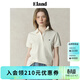 ELAND衣戀T恤男女款休閑翻領(lǐng)微寬松棉感短袖上衣夏季新款 乳白色(64)Cream M /165