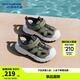 Skechers斯凱奇男童夏季輕盈舒適包頭涼鞋兒童網(wǎng)面透氣休閑運動(dòng)鞋407043L 男童/橄欖綠/OLV 32