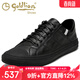 金利來(lái)男鞋2026春季新款時(shí)尚韓版潮鞋子男休閑鞋皮鞋男百搭真皮板鞋男潮 全黑G553330814AAB 41