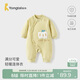 童泰（TONGTAI）嬰兒連體衣秋冬季純棉夾棉寶寶衣服兒童哈衣薄棉爬服黃色80cm