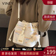 viney新款斜挎包包女包實(shí)用單肩包水桶包生日禮物送女友老婆 【米白】高檔實(shí)用洋氣腋下包 輕奢時(shí)尚百搭休閑品牌小包