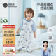 貝肽斯嬰兒睡袋夏季薄兒童睡裙純棉家居空調防踢被一體睡衣宇航員100碼