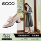 愛(ài)步（ECCO）樂(lè )福鞋女 商務(wù)優(yōu)雅淺口正裝單鞋粗跟高跟鞋女 型塑291903 灰粉色29190301386 37