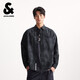 杰克·瓊斯（JACK&JONES） 男裝襯衫百搭個(gè)性潮流漸變扎染貼袋翻領(lǐng)寬松休閑上衣2253O3019