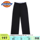 Dickies長(cháng)褲 女生修身百搭休閑長(cháng)褲 小LOGO直筒褲 DK012317 黑色 27