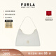 芙拉（FURLA）【禮物】DIAMANTE牛皮小號女士單肩包鉆石包腋下包高級感 棉花糖白