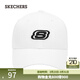 斯凱奇（Skechers）男女同款帽子鴨舌帽棒球帽運動(dòng)百搭透氣遮陽(yáng)帽情侶款休閑帽 亮白色/0019(L319U045-0019) 均碼