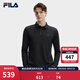 FILA 斐樂(lè )官方男子針織長(cháng)袖POLO衫2026春季新款休閑商務(wù)通勤簡(jiǎn)約上衣 傳奇藍-NV XL 180/100A/XL