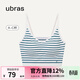 ubras無(wú)尺碼條紋無(wú)縫細肩帶背心文胸內衣女吊帶背心女可外穿 綠條/白底 均碼