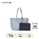 LACOSTE法國鱷魚(yú)女包25秋冬新款時(shí)尚正反兩用單肩托特包|NF2142AA R40/灰藍色/深藍色 00