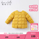 戴維貝拉（DAVE＆BELLA）童裝女童羽絨內膽男童羽絨服兒童冬裝90絨保暖衣服幼兒寶寶上衣 黃色-N【DB15316】 90 cm（建議身高80-90cm）