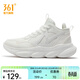 361°女鞋運動(dòng)鞋2024年冬季新款361女加毛跑鞋 羽毛白 36