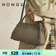 紅谷女包手提包新款牛皮單肩斜挎包通勤包女士包包生日禮物 大象灰