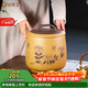 金鑲玉 茶葉罐 宜興紫砂段泥石瓢原礦大號七餅普洱茶存儲罐