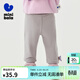 迷你巴拉巴拉女童褲子秋新款寶寶打底褲兒童彈力緊身長(cháng)褲 品灰20208 90
