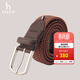 哈吉斯（HAZZYS）配飾 春秋款時(shí)尚簡(jiǎn)約編織腰帶男ALFZ3MBC033 鐵銹色RS