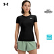 安德瑪（Under Armour）UA春夏HeatGear OG女子彈性訓練運動(dòng)緊身短袖T恤1387562 黑色001 M