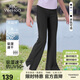 英氏（YEEHOO）女童運動(dòng)褲兒童褲子中大童裝速干運動(dòng)瑜伽喇叭褲高彈春 黑色 160