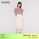 SNIDEL春夏氣質(zhì)優(yōu)雅高腰刺繡鏤空鉤花魚(yú)尾裙SWFS241195 象牙白 M （1）