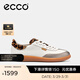 愛(ài)步（ECCO）休閑鞋女 26年新款夏季時(shí)尚百搭板鞋德訓鞋 柔酷11號235813 暖米棕/白色/駝色（牛皮革）23581361581 39 （尺碼偏大，建議拍小一碼）