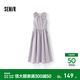 森馬連衣裙女純色無(wú)袖長(cháng)裙休閑溫柔時(shí)尚2025夏新款收腰背心裙優(yōu)雅 粉紫70001 XL