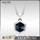 AWNL【高卿塵同款】維京勇者之盾項鏈男吊墜百搭飾品送男友生日禮物 【品牌禮盒】鷹眼石項鏈 鈦鋼鏈55CM