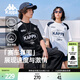 卡帕（Kappa）背靠背運動(dòng)t恤男夏季新款休閑純棉短袖情侶款美式上衣K0FW2TD90D