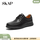 圣伽步（SKAP）皮鞋男士德比軟底英倫商務(wù)休閑鞋 深黑 42