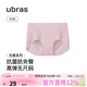 ubras無(wú)尺碼女士?jì)妊澟咕抟d無(wú)痕平角褲運動(dòng)內褲女蘭花煙色均碼