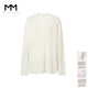 麥檬MM柔糯貼身針織衫毛衣寬松25秋冬新款5GA933481 白色5GA933481 M