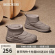 斯凱奇（Skechers）加絨加厚保暖雪地靴女冬季短靴棉鞋舒適厚底增高中筒靴144136