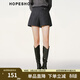 紅袖商場(chǎng)同款質(zhì)感毛呢短褲冬季2024新款女裝收腰A字側拉顯瘦休閑褲 高級灰064 S