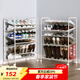 SOFS立式可移動(dòng)鞋架門(mén)口多層家用鞋子收納架子鐵藝雙面斜放式簡(jiǎn)易鞋柜 常規大容量款 白色/6層