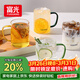 富光玻璃杯水杯子茶杯具涼水杯牛奶啤酒果汁杯子耐高溫馬克杯家居館