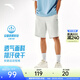 安踏（ANTA）快干棉短褲 | 運動(dòng)褲男女夏季冰絲涼感五分褲情侶款休閑褲健身褲 【快干棉】CD13灰花灰-1 抗皺易打理 L 男175/女170
