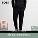 雨果博斯BOSS【經(jīng)典款】男士棉質(zhì)混紡休閑薄款運動(dòng)衛褲 001-黑色 L