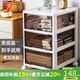 愛(ài)麗思（IRIS）抽屜式收納柜辦公室A4文件柜儲物柜家用桌下多層可移動(dòng)置物柜子絲  三層【深型】帶輪高53cm