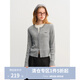 獨束大碼女裝【繁星毛衣】雜花紗雙開(kāi)拉鏈針織開(kāi)衫2025秋裝針織衫 格雷灰 2XL （尺碼：4）