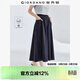 佐丹奴山系裙褲女純棉高腰闊腿褲口袋松緊腰薄款七分褲女05424302