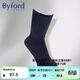 百富（BYFORD）男士襪子棉針織紳士商務(wù)襪印尼產(chǎn)中筒通勤休閑四季送禮90008ss 藍色 1雙 均碼