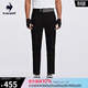 樂(lè )卡克（Le coq sportif）法國公雞夏季男士薄款運動(dòng)梭織長(cháng)褲 炫黑色-2 L